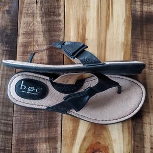 boc women's black sandals